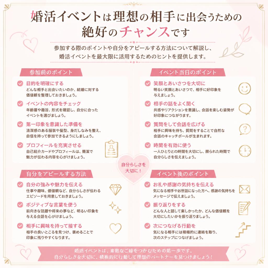 4. 効果的な婚活イベントの参加法