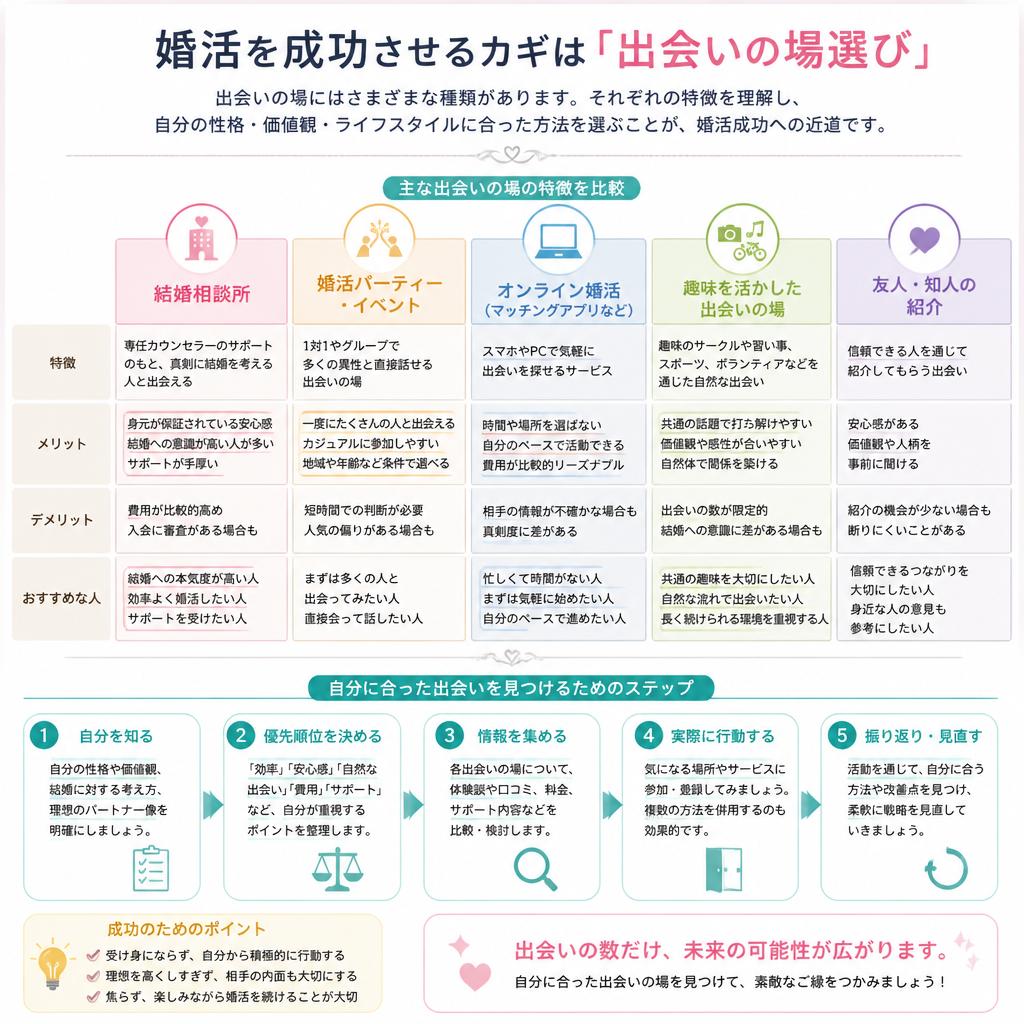 出会いの場の選び方